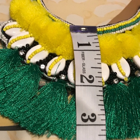 Ethnic Boho Beaded Tassel Cowrie Shell Necklace - Picture 11 of 16